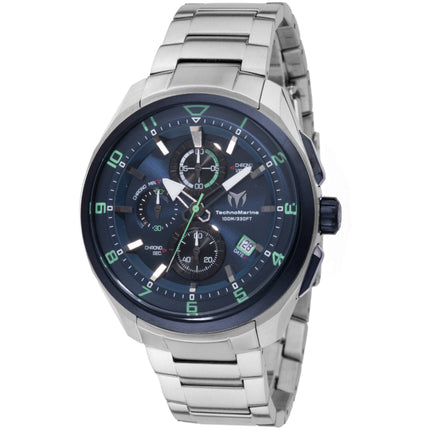 Technomarine Men's Watch - Ocean Quantum Chrono Navy Blue and Black Dial | TM-318117 ,