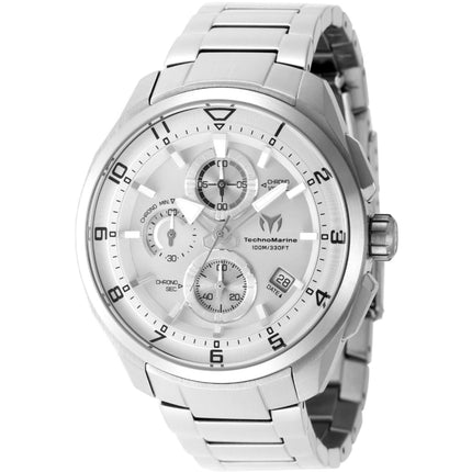 Technomarine Men's Watch - Ocean Quantum Chronograph Silver Tone Dial | TM-318129 ,