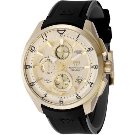 Technomarine Men's Watch - Ocean Quantum Chronograph Grey and Black Strap | TM-318132 ,