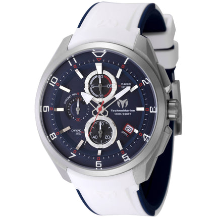 Technomarine Men's Watch - Ocean Quantum Chronograph Blue and Silver Dial | TM-318135 ,