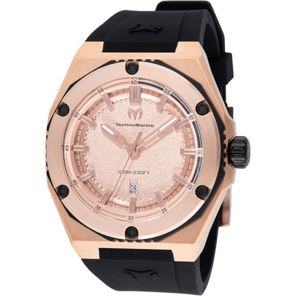 Technomarine Men's Watch - Coral Legacy Quartz Rose Gold Dial Strap Date | TM-416065 ,