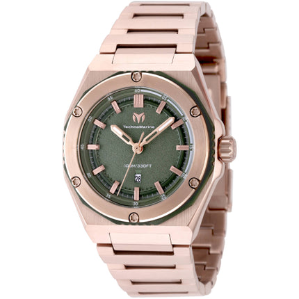 Technomarine Women's Watch - Coral Legacy Rose Gold Steel Bracelet Date | TM-416086 ,