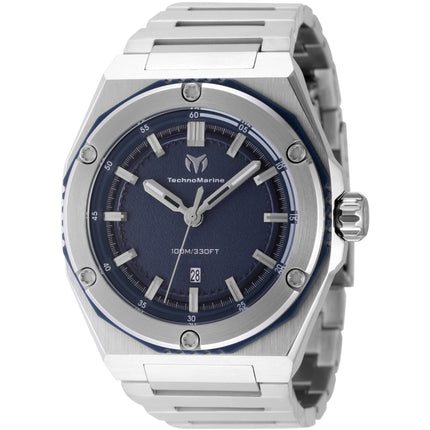 Technomarine Men's Watch - Coral Legacy Quartz Blue Dial Steel Bracelet | TM-416090 ,
