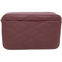 Chopard Women's Chain Bag - Happy Hearts Bordeaux Quilted Leather Mini | 95000-1099 ,