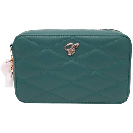 Chopard Women's Chain Bag - Happy Hearts Green Quilted Leather Mini | 95000-1100 ,