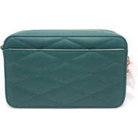 Chopard Women's Chain Bag - Happy Hearts Green Quilted Leather Mini | 95000-1100 ,