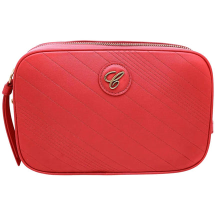 Chopard Women's Crossbody Bag - Happy Sport Red Leather Mini Camera | 95000-1108 ,