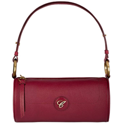 Chopard Women's Shoulder Bag - Happy Sport Mini Bordeaux Grained Leather | 95000-1201 ,