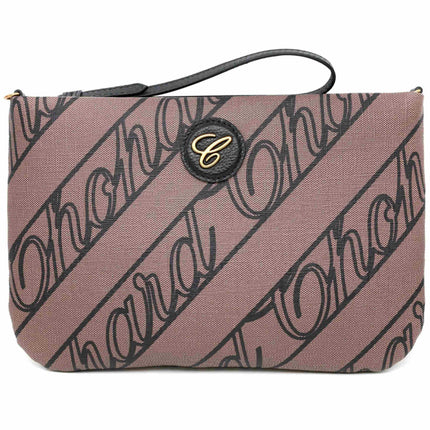 Chopard Women's Mini Pouch - Chopardissimo Brown Canvas | 95000-1214 ,