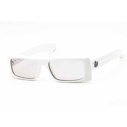 Adidas Unisex Sunglasses - White Acetate Full Rim Rectangular Shape Frame | OR0124 21A ,