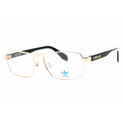 Adidas Men's Eyeglasses - Pale Gold Metal Full Rim Rectangular Frame | OR5054 032 ,