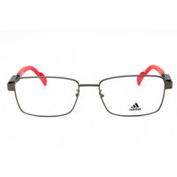Adidas Men's Eyeglasses - Matte Gunmetal Metal Full Rim Rectangular Frame | SP5025 009 ,