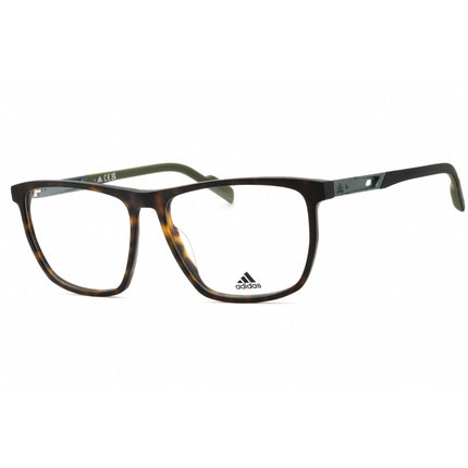 Adidas Men's Eyeglasses - Dark Havana Acetate Full Rim Square Shape Frame | SP5042 052 ,
