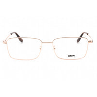 BMW Men's Eyeglasses - Shiny Rose Gold Metal Full Rim Square Shape Frame | BW5012 028 ,