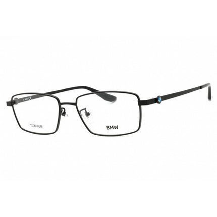 BMW Men's Eyeglasses - Shiny Black Titanium Full Rim Rectangular Frame | BW5042-H 001 ,
