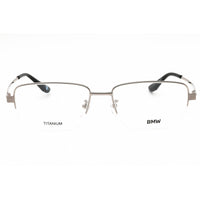 BMW Men's Eyeglasses - Shiny Palladium Titanium Half Rim Rectangular | BW5045-H 016 ,