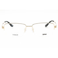 BMW Men's Eyeglasses - Pale Gold Titanium Half Rim Rectangular Frame | BW5045-H 032 ,