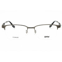 BMW Men's Eyeglasses - Matte Dark Ruthenium Titanium Rectangular Frame | BW5051-H 013 ,