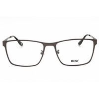 BMW Men's Eyeglasses - Matte Gunmetal Metal Full Rim Rectangular Frame | BW5064-H 009 ,