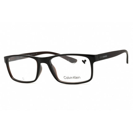 Calvin Klein Men's Eyeglasses - Crystal Brown Full Rim Rectangular Frame | CK19569 210 ,