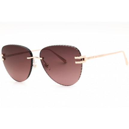 Chopard Women's Sunglasses - Shiny Copper Gold Metal Full Rim Aviator | SCHL55M 08FC ,