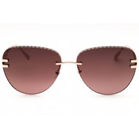 Chopard Women's Sunglasses - Shiny Copper Gold Metal Full Rim Aviator | SCHL55M 08FC ,