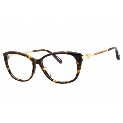 Chopard Women's Eyeglasses - Shiny Dark Havana Acetate Cat Eye Frame | VCH290S 0722 ,