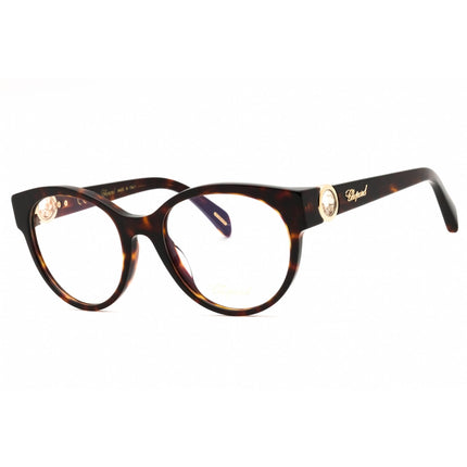 Chopard Women's Eyeglasses - Shiny Havana Plastic Cat Eye Shape Frame | VCH350S 0909 ,