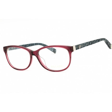 Escada Women's Eyeglasses - Shiny Transparent Plum Purple Cat Eye Frame | VES471 0W48 ,