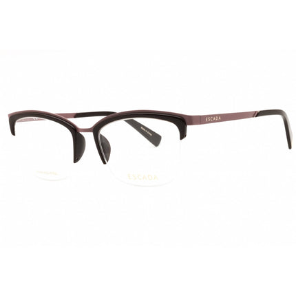 Escada Women's Eyeglasses - Shiny Brown Injected Propionate Square Frame | VES944 0J35 ,