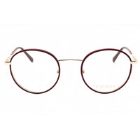 Escada Women's Eyeglasses - Light Gold with Colors Parts Full Rim Round | VESC57 0492 ,