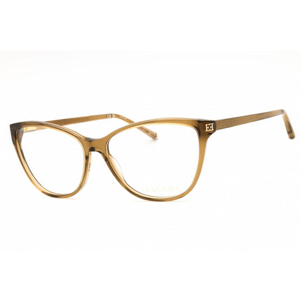 Escada Women's Eyeglasses - Matte Transparent Brown Full Rim Cat Eye | VESD02 0D57 ,
