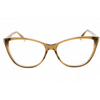 Escada Women's Eyeglasses - Matte Transparent Brown Full Rim Cat Eye | VESD02 0D57 ,