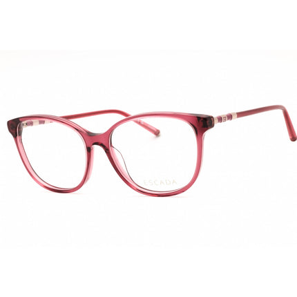 Escada Women's Eyeglasses - Shiny Burgundy Acetate Cat Eye Shape Frame | VESD58 01CK ,