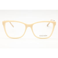 Escada Women's Eyeglasses - Shiny Ivory Acetate Full Rim Square Frame | VESD85 0702 ,