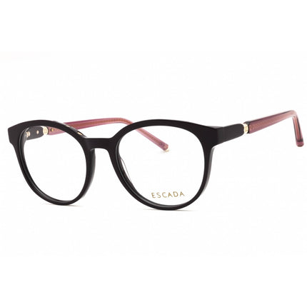 Escada Women's Eyeglasses - Semi Matte Full Violet Full Rim Round Frame | VESD86V 09X6 ,