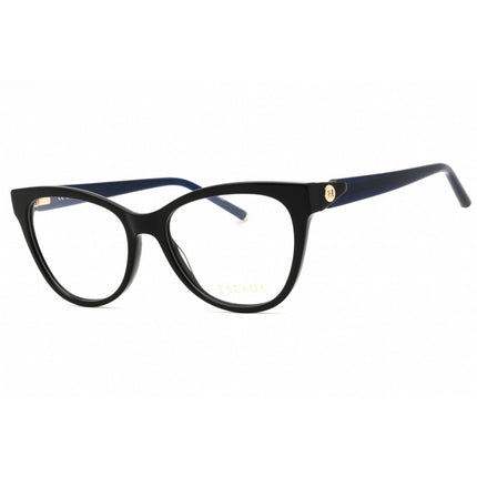 Escada Women's Eyeglasses - Shiny Black Acetate Full Rim Cat Eye Frame | VESE03 0700 ,