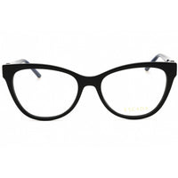 Escada Women's Eyeglasses - Shiny Black Acetate Full Rim Cat Eye Frame | VESE03 0700 ,