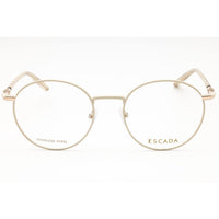 Escada Women's Eyeglasses - Shiny Rose Gold Metal Full Rim Round Frame | VESE36 0F47 ,
