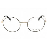 Gant Men's Eyeglasses - Black/Other Metal Round Frame Clear Demo Lens | GA3287 005 ,