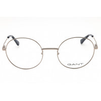 Gant Men's Eyeglasses - Shiny Dark Ruthenium Metal Full Rim Round Frame | GA3287 012 ,