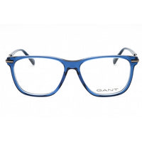 Gant Men's Eyeglasses - Shiny Blue Acetate Full Rim Square Shape Frame | GA50007 090 ,