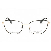 Gant Women's Eyeglasses - Shiny Black Metal Full Rim Cat Eye 53mm Frame | GA50016 001 ,