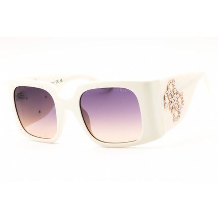 Guess Women's Sunglasses - White Injected Propionate Full Rim Square | GU00201-H 21Z ,