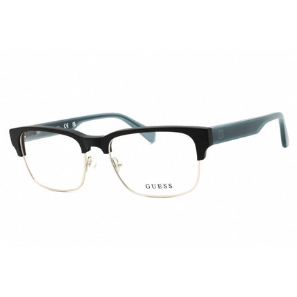 Guess Men's Eyeglasses - Matte Black Metal Full Rim Rectangular Frame | GU1894-N 002 ,