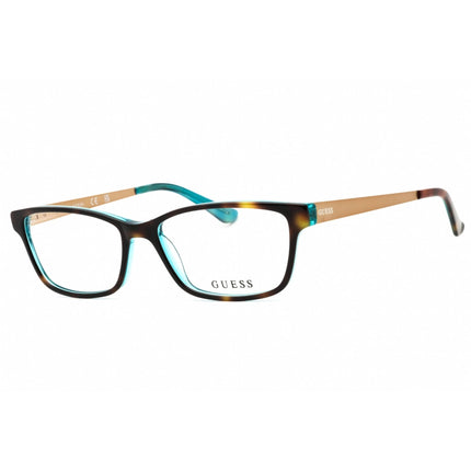 Guess Women's Eyeglasses - Havana/Other Acetate Rectangular Shape Frame | GU2538 056 ,