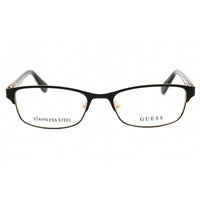Guess Women's Eyeglasses - Matte Black Metal Full Rim Rectangular Frame | GU2614 002 ,