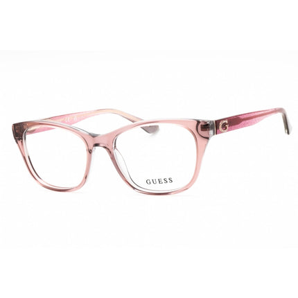 Guess Women's Eyeglasses - Beige/Other Acetate Full Rim Cat Eye Frame | GU2678 059 ,