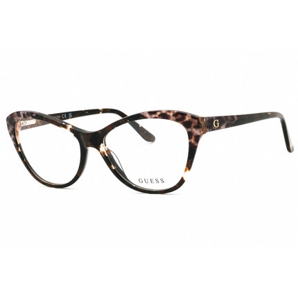 Guess Women's Eyeglasses - Dark Brown/Other Acetate Cat Eye Shape Frame | GU2818 050 ,