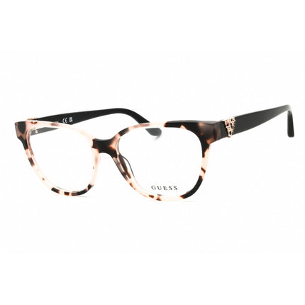 Guess Women's Eyeglasses - Pink/Other Acetate Full Rim Cat Eye Frame | GU2855-S 074 ,
